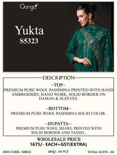 Ganga yukta 5323 bengali dress material wholesale
